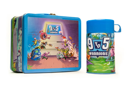 9 to 5 Warriors Lunch Box and Thermos